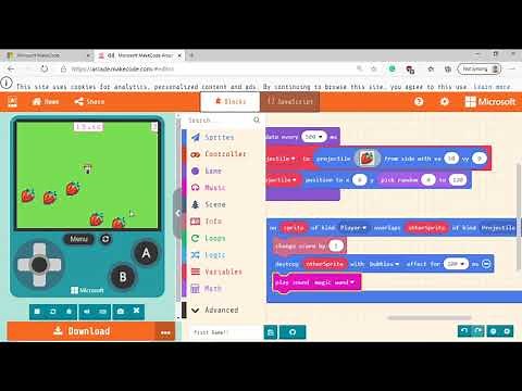 MakeCode Arcade Game in Under 15 minutes