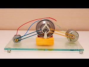 Perpetual motion machine from two motors. FREE ENERGY GENERATOR