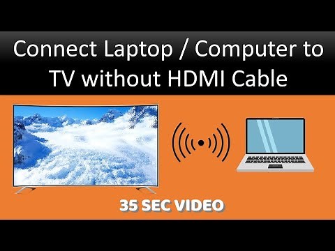How to Connect Laptop / Computer to TV without HDMI Cable