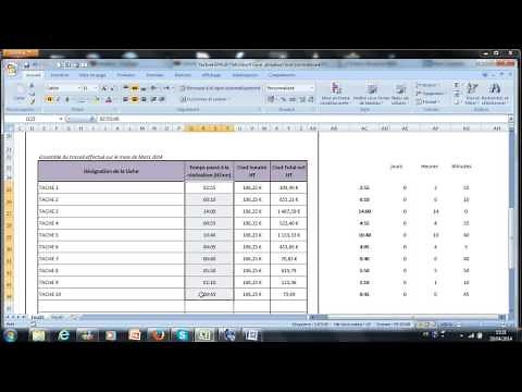 faire la somme d'heures et de minutes sur Excel (et fonctions Jour, Heure, Minute) - Débutants