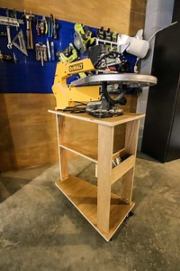 DIY scroll saw stand with FREE plans