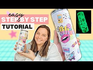 90s Sublimation Wrap Tutorial + My BEST tips to Make the PERFECT Glow in the Dark Tumbler