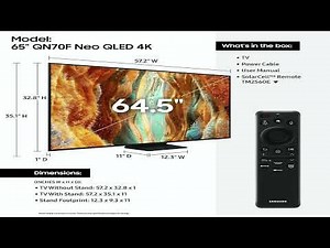 Review: SAMSUNG 65-Inch Neo QLED QN70F 4K Smart TV (2025) | Quantum Matrix, Motion Xcelerator 144Hz