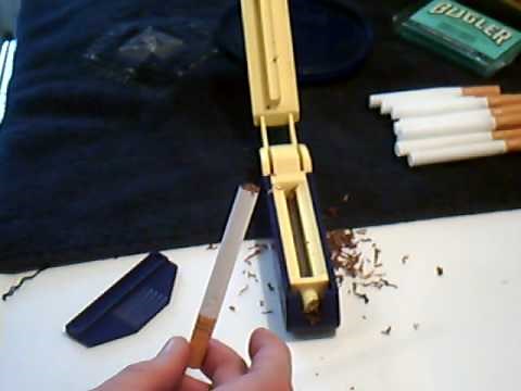 Rolling your own cigarettes