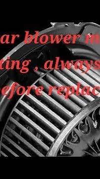 how to test a blower motor (bypass car controls)