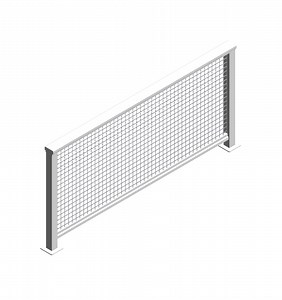 Free Railings Revit Download – DesignRail® with Stainless Steel Mesh – BIMsmith Market