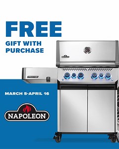 Shop the NEW Napoleon Prestige at J Lalonde & Fil and score a FREE gift with purchase. Offer ends April 16th. | Napoleon