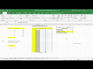 Microsoft Excel Tutorial - Experimental Probability Simulations [Simple]
