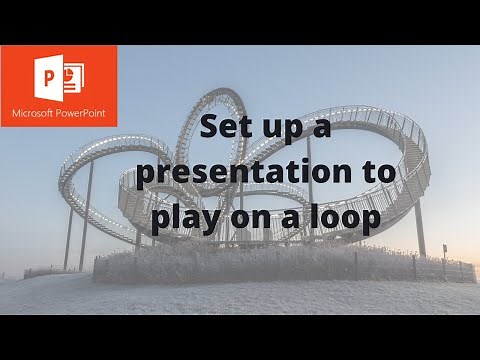 How to set a presentation to play automatically on a loop