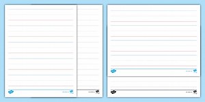 Printable Handwriting Lines Template