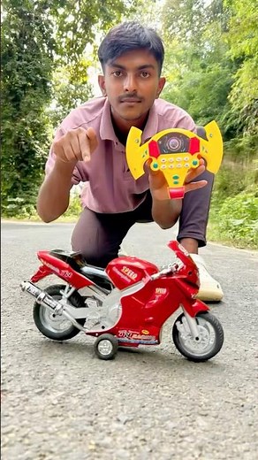 Remote control red colour super bike unboxing and test #shorts