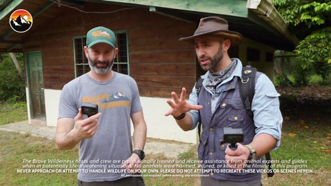 Catching a monitor lizard