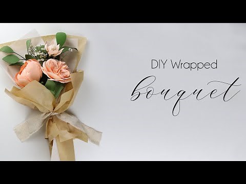 DIY How to Wrap a Bouquet