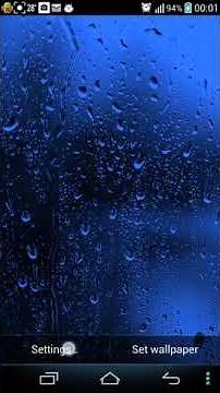 Raindrops Live Wallpaper