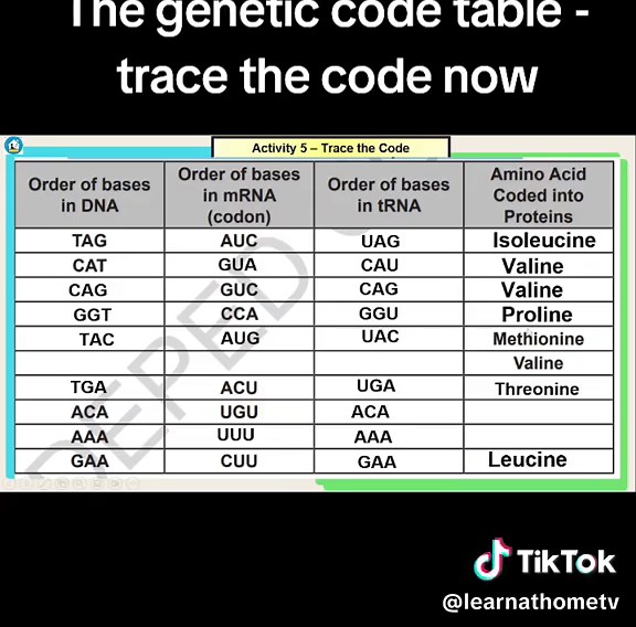 Exploring the Genetic Code Table for Biology