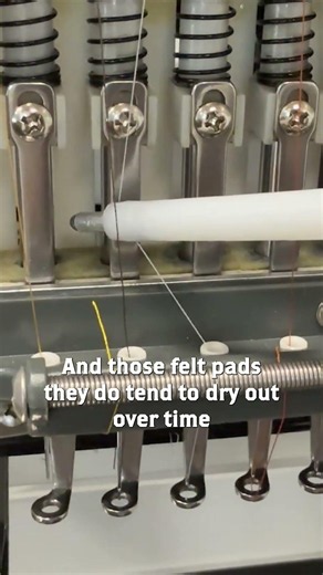 Carl demonstrates how to lubricate your needle bars on your embroidery machine