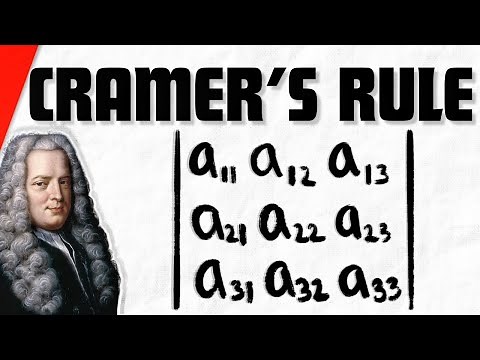 Cramer's Rule for Solving System of Linear Equations | Linear Algebra