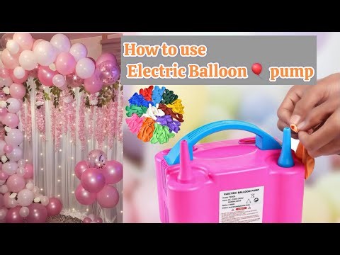 How to use electric balloon pump | Balloons Phulao Seconds Mein 😍 | Electric Balloon Pump Review
