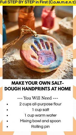 Make Your Own Salt-Dough Handprints at Home Looking for a keepsake craft that captures childhood memories? These Salt-Dough Handprints are simple, meaningful, and last for years. With just a few ingredients, you can create a timeless treasure to decorate, display, or gift to loved ones. | Kira Recipes
