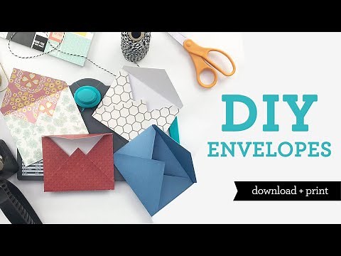 DIY Envelopes - Any Size, Using Scrapbook Paper