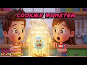The Monster That Loved Cookies | Magical 3D Kids Cartoon Adventure | For Children”