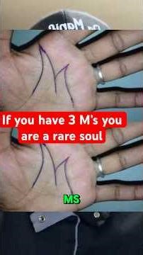 If you have 3 M’s you are a rare soul! #palmistry #dolorescannon #shorts