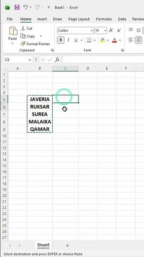 How to Cut And Paste Cells In Excel