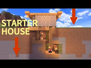Minecraft Easy And Simple Beginner House Tutorial / Best Mini Starter Underground Base Minecraft