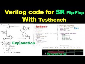 verilog code for SR FLIP FLOP with testbench