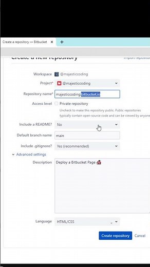 Bitbucket Pages in 1 Minute 📑