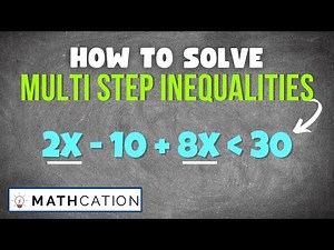 Solving Multi Step Inequalities EASILY How to solve Multi Step Inequalities