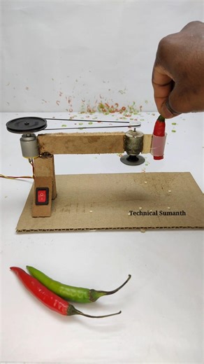 Automatic Chilli Cutter Machine 🌶️🔥 #Shorts