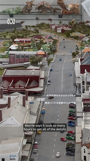 Man spends three years making miniature model of his hometown