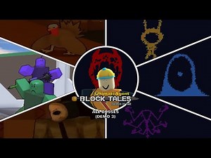 Roblox Block Tales: All Bosses + Cutscenes in Demo 3 Story Mode (Solo) - Gameplay