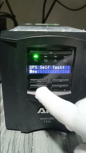 UPS Self Test - APC Smart UPS 750