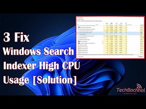 Windows Search Indexer High CPU Usage [Solution]