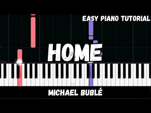 Michael Bublé - Home (Easy Piano Tutorial)