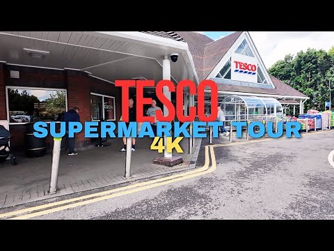 Tesco Supermarket Tour - British Grocery Shopping Vlog [4K]
