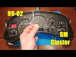 99-02 GM Cluster Repair unusual fault