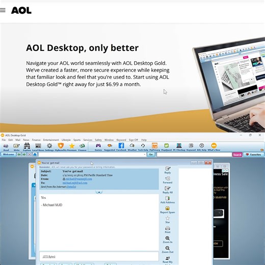 AOL Desktop Gold is the Modern Version of the 90s Web Portal, Costs $6.99 Per Month