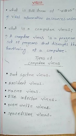 what is a virus and its types?Typesof computervirus|#shorts