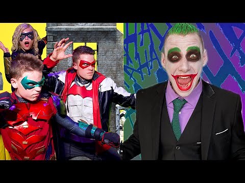 Ninja Kidz & Batman team-up to Save Robin from the Joker!
