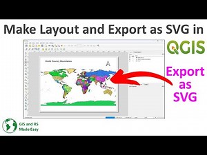 Create Map Layout and Export as SVG in QGIS