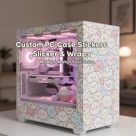 Custom PC Stickers | Personalized Computer & Laptop Decals | Waterproof Vinyl Stickers for Gaming Pcs - Etsy