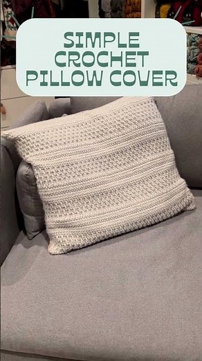 Simple Crochet Pillow Cover Pattern