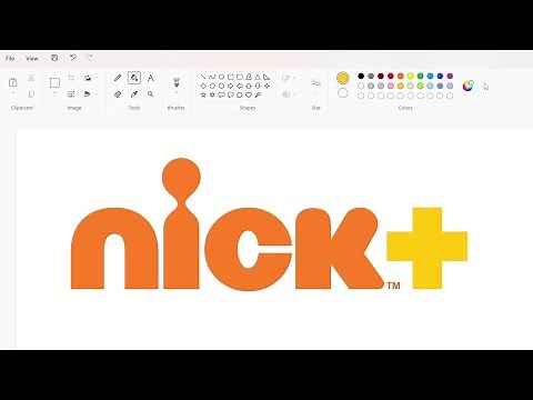 How to draw the Nick+ logo using MS Paint | How to draw on your computer