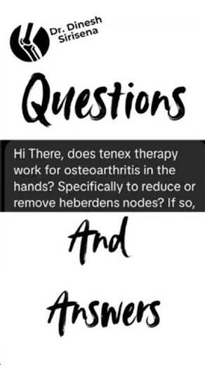 Is Tenex Therapy the Answer for Heberden’s Nodes?