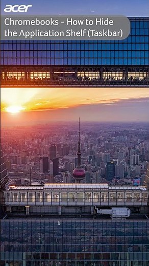 Chromebooks - How to Hide the Application Shelf (Taskbar)