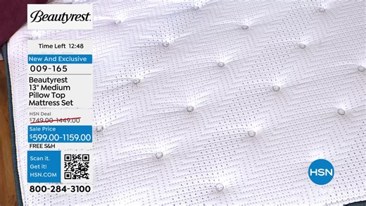 You are watching Beautyrest Mattresses - All On Free Shipping on HSN.💙📺 Shop the show here: https://bit.ly/HSNRecentlyAired Catch up on the shows you missed and discover where shopping comes alive on the QVC & HSN Streaming Service: https://bit.ly/HSNplus | HSN
