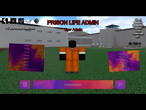 Prison Life Admin Showcase [Tiger admin] (Mobile & PC) [[CHECK DESC]] (Hydrogen, Fluxus, etc.)